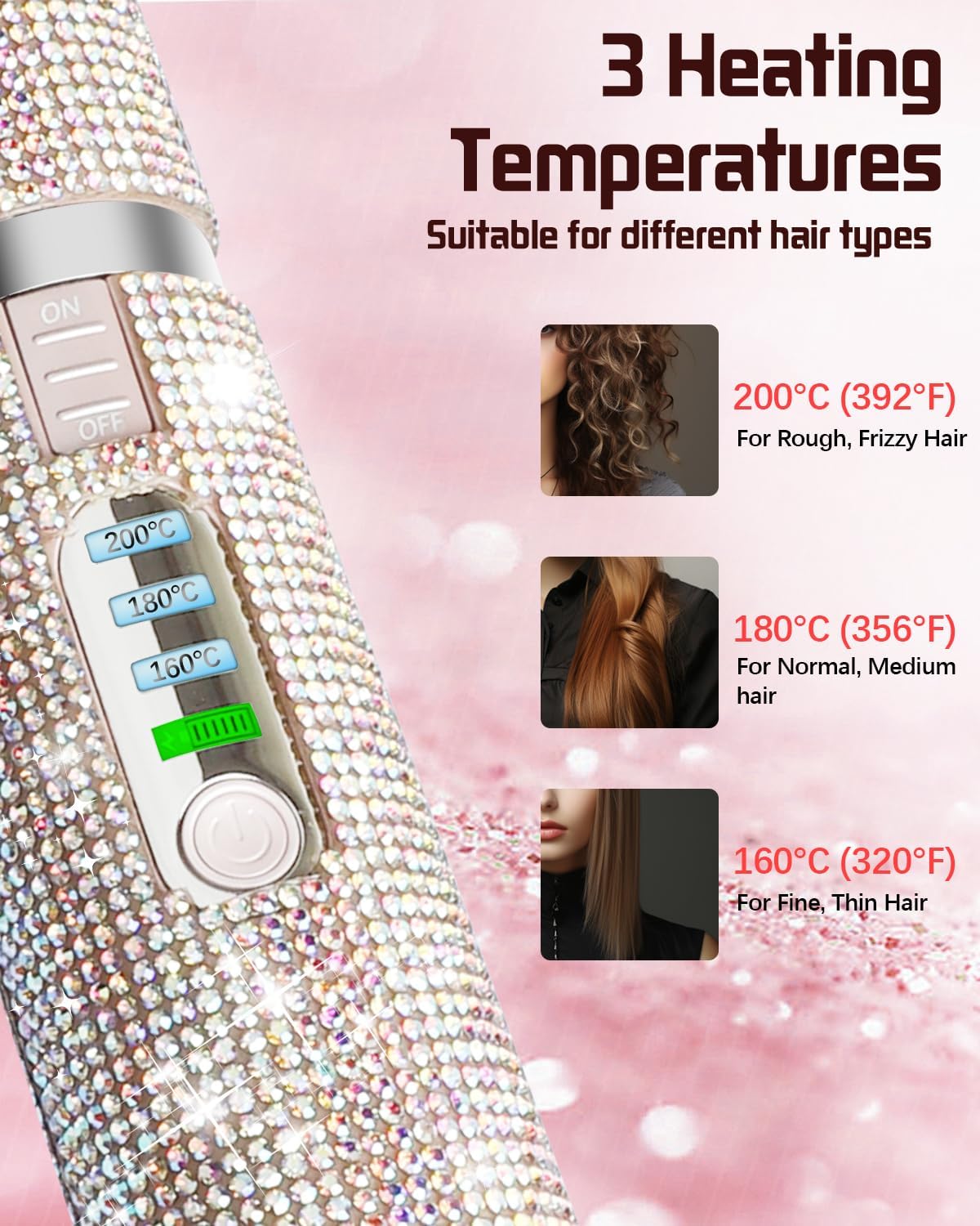 Bling Me Straight Wireless Hair Straightener