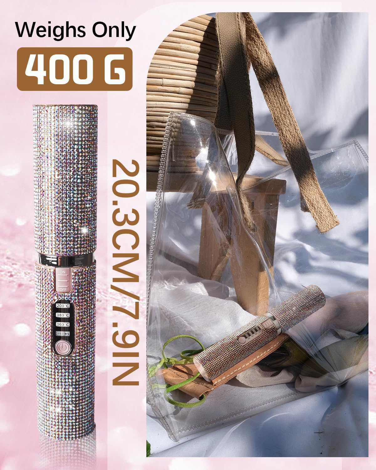 Bling Me Straight Wireless Hair Straightener