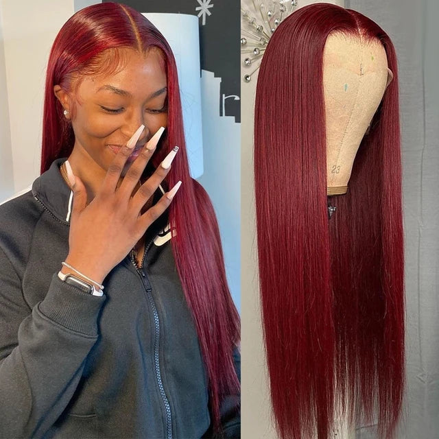 Burgundy 13x4 HD Lace Front Wig